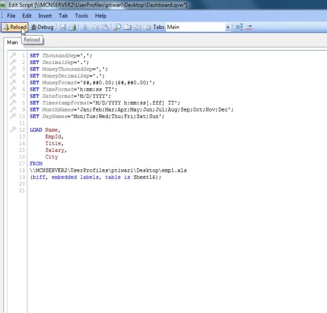 code of edit script