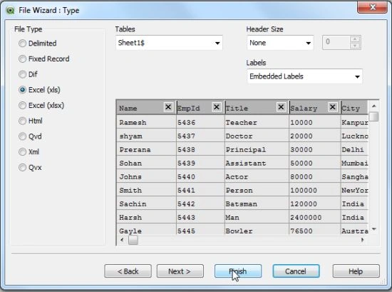 File wizard