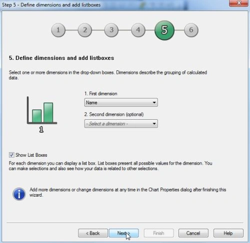 select dimensions