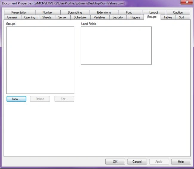 group tab