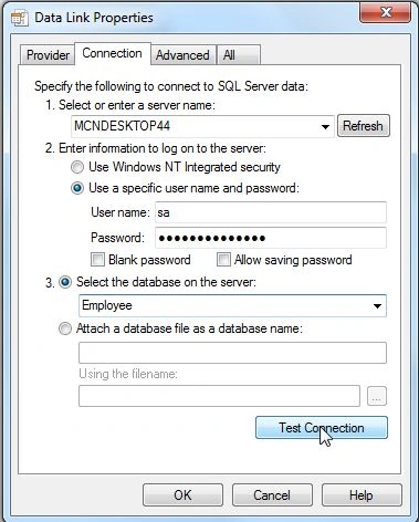 test connection