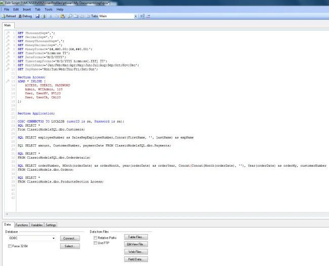 Write code in Edit Script
