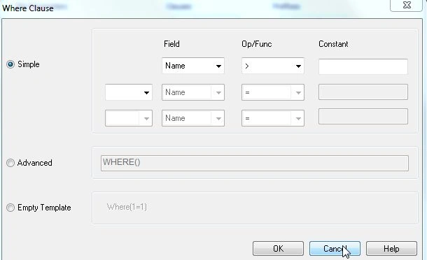 Clause window