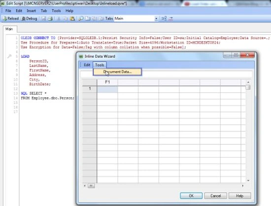 Inline data
