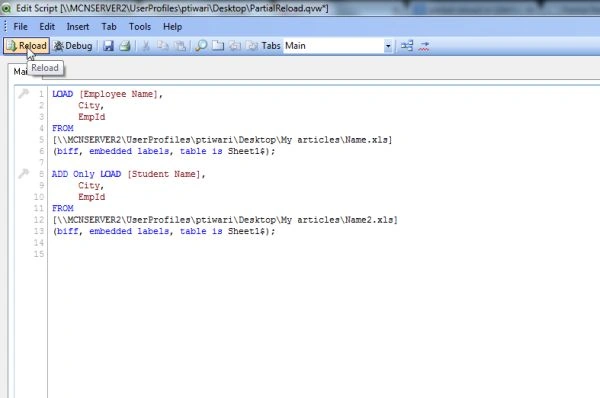 partial code