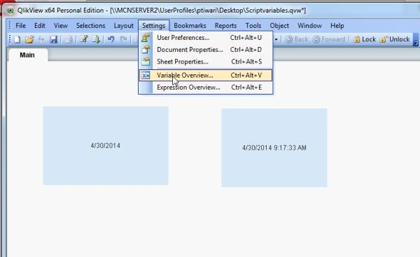 variable overview