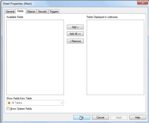 main sheet