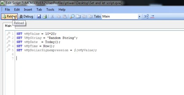 set script