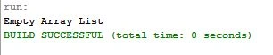 empty array list