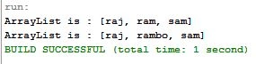 replacing item from arraylist