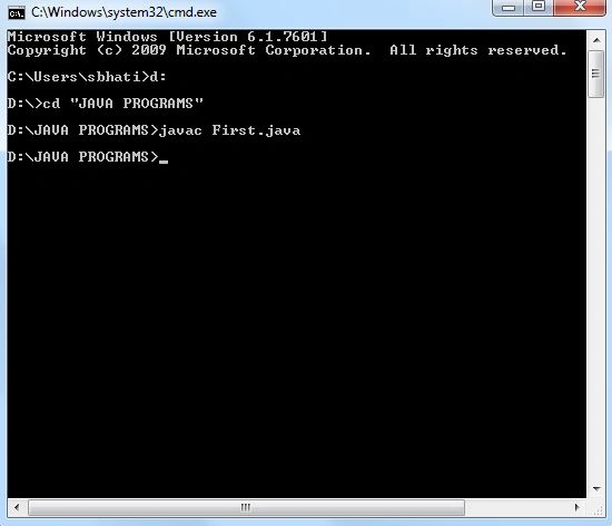 compile the program