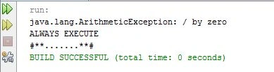 exception but handled