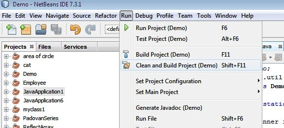 clean and build main project
