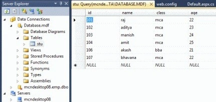 Server Explorer id-