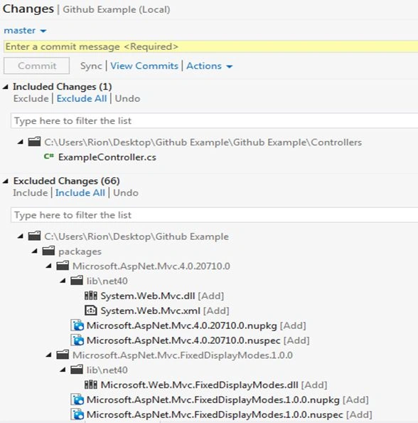 changes github