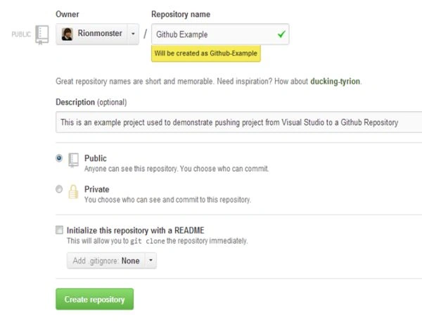 create repository