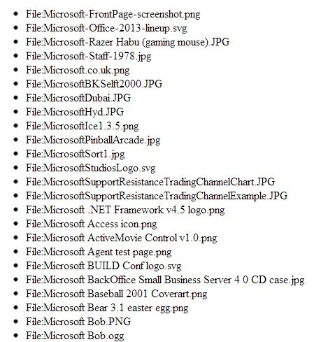 List