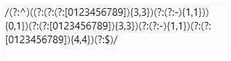 Regular expression