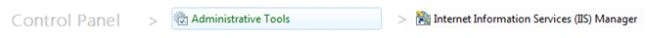 Open the IIS Manager