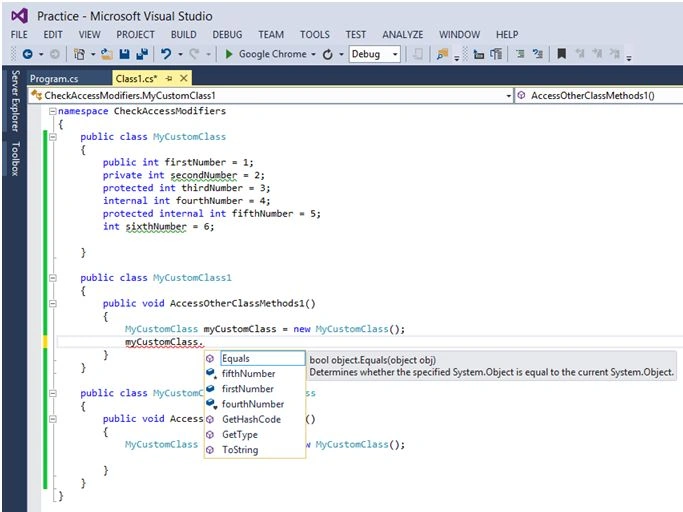 Within Namespace
