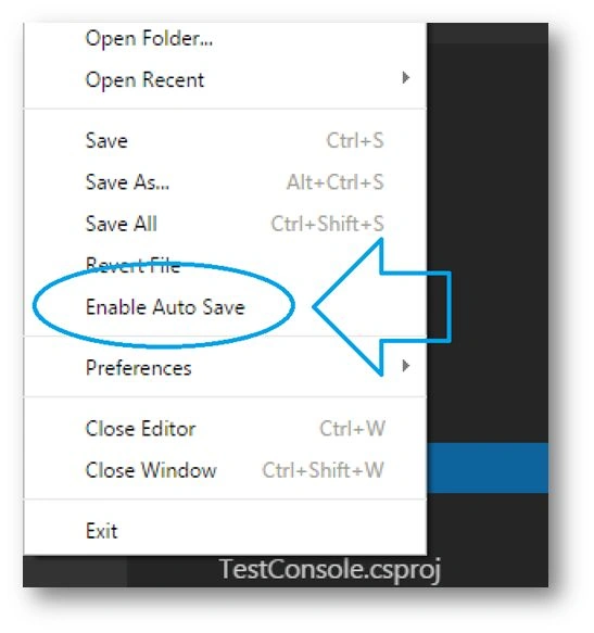 enable auto save