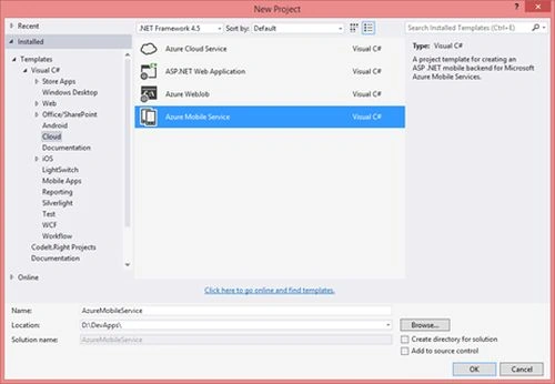 Azure Mobile Service