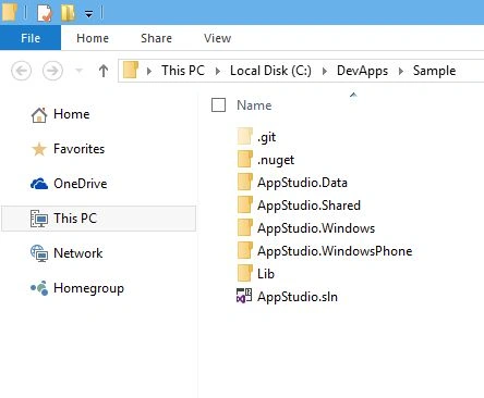 Open in Explorer