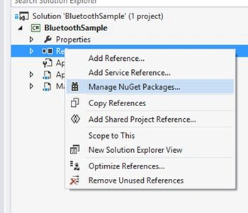 manage NuGet Packages