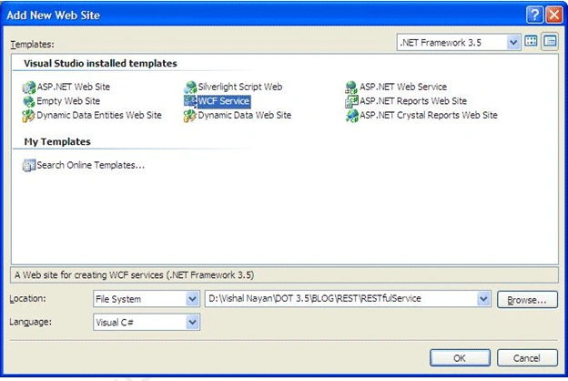 How to Create Your First RESTful Service With WCF 3.5.