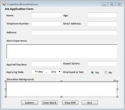 Creating the User Interface