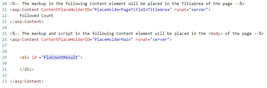 default asp page
