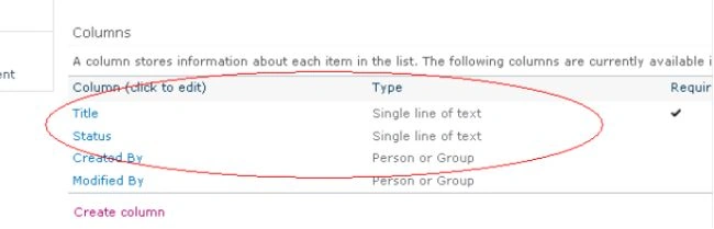SharePoint list –named-Products