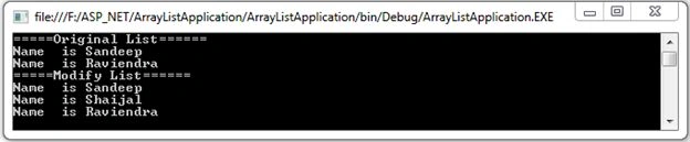 Insert an Item in ArrayList