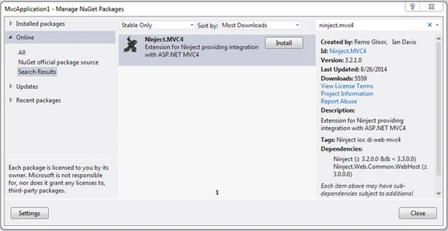 MVC4 Nuget Package