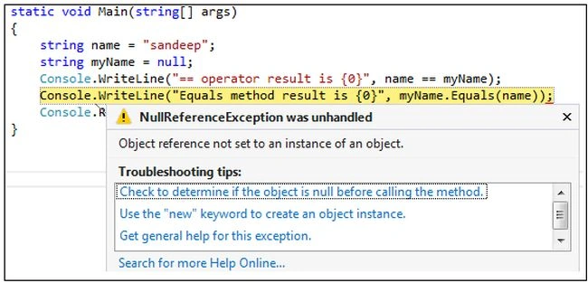 Null Reference Exception