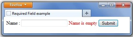 Validation message