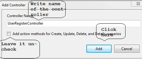 Click on add