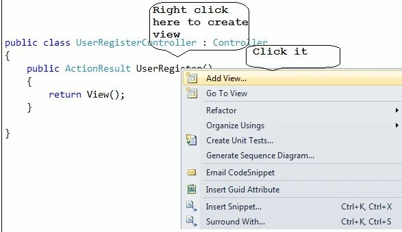 Click on Add view
