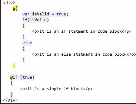 Conditional statements