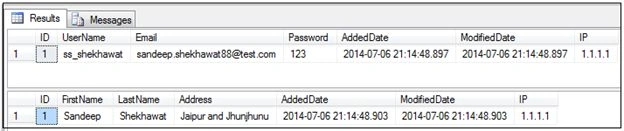 Preceding query