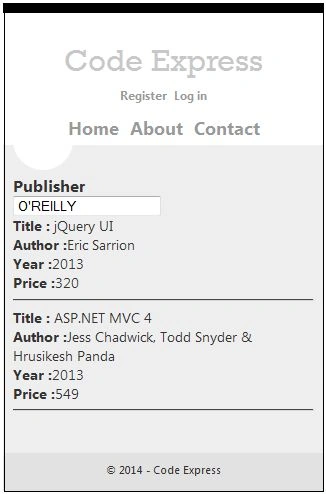 /Publisher DropDown list using AJAX