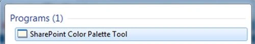 SharePoint color paletter