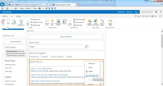 Edit Search Results