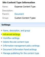 Advanced Settings