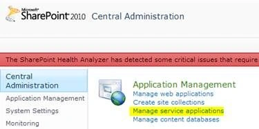 Configure Managed Metadata Service