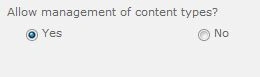 Content Types enable