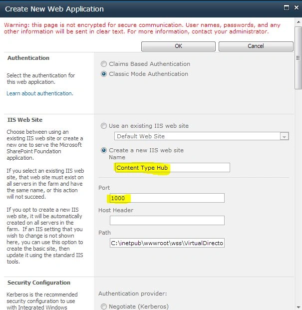 Create new Application
