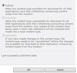 Publish option