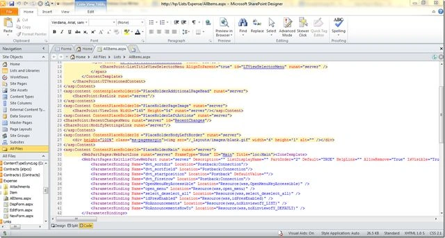 Code View tab
