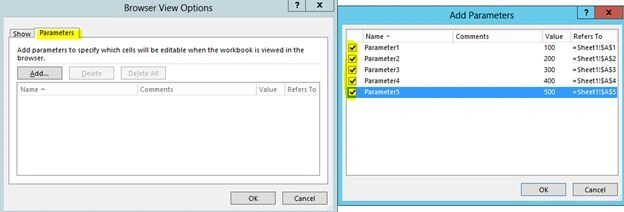 Expose Parameters